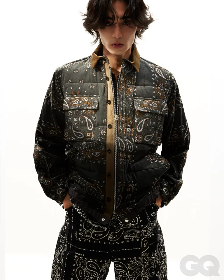 Editorial fashion photograph from the Morgan & Preston Models roster, shot for GQ